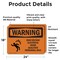 Signmission High Voltage Electrical Room With Symbol OSHA Warning Sign, Vinyl Decal, 24in W x 18in L, 2PK OS-2PACK-WS-D-1824-L-12179 - alternate 6